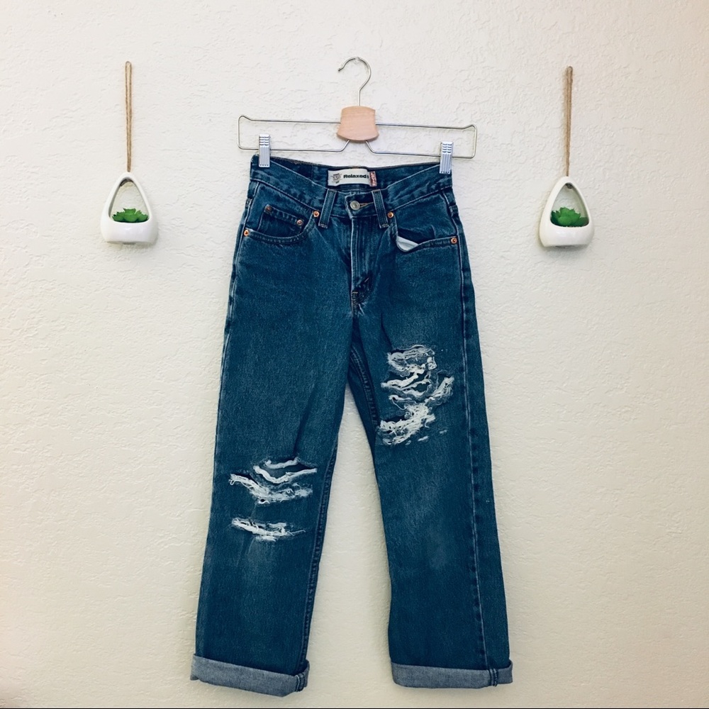 LEVIS diy Mom Jeans